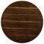 Solid Wood 5pc Dining - Round Walnut Brown Table & 4 -back Chairs Transitional Tabletop Padded Side-1829455127