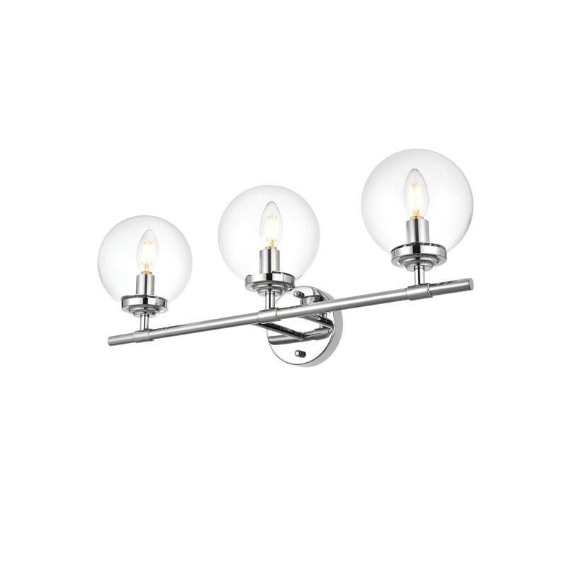 Éclairage pour meuble-lavabo à 3 lumières à intensité variable Kaeliana, Chrome