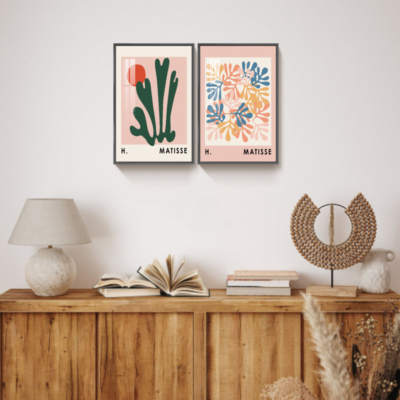 "Matisse", reproduction d'art encadrée sur toile par Henri Matisse, L 24 po x H 16 po x P 1 po