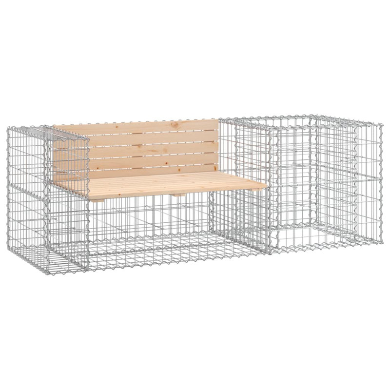 Wakeelah Steel Outdoor Bench, Natural