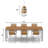 12.75"W 1-Light Okmulgee Rattan and Metal Pendant
