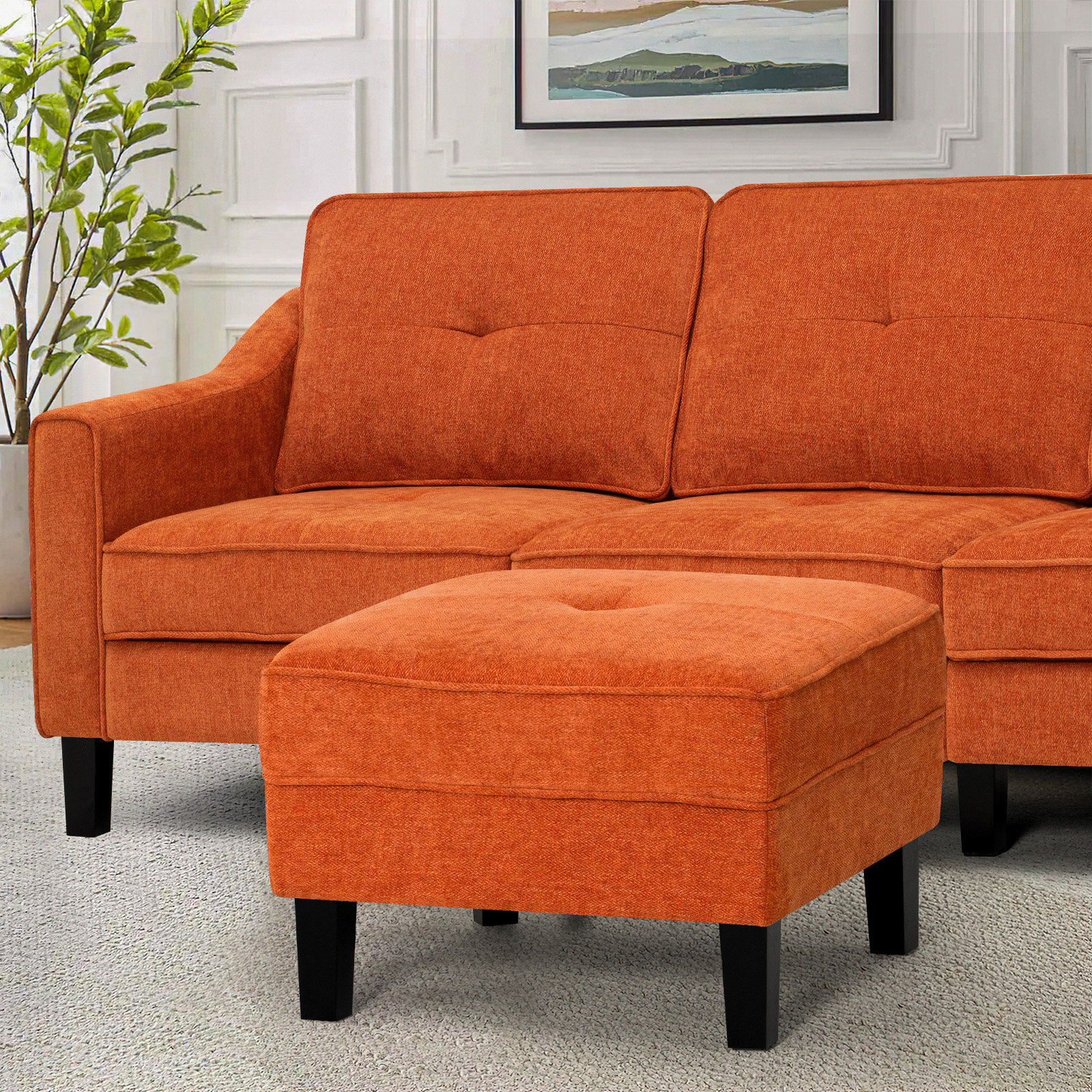 Latitude Run® Upholstered Ottoman & Reviews Wayfair