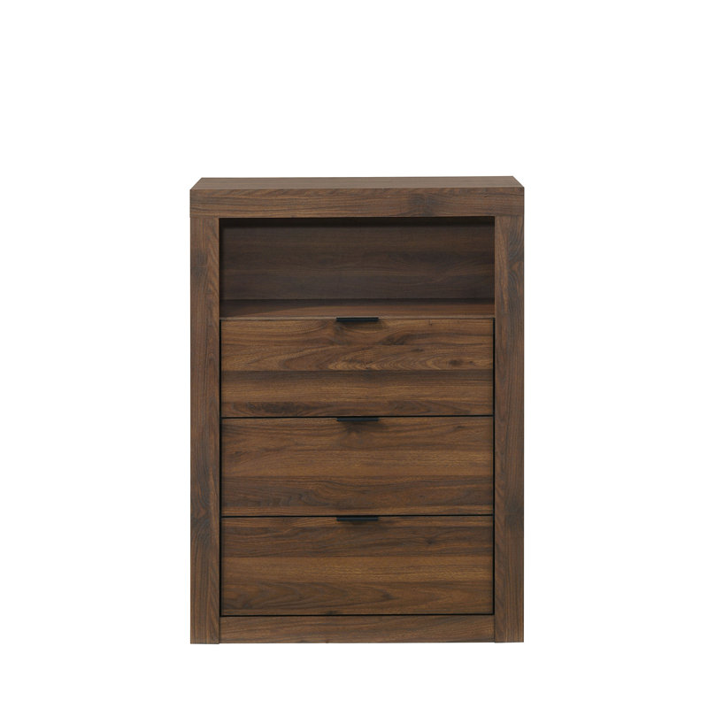 Commode 3 tiroirs Chesnut, Noyer