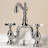 Kingston Brass Essex Two-Handle 3-Hole Deck Mount Bridge Bathroom Faucet with Brass Pop-Up-137631760
