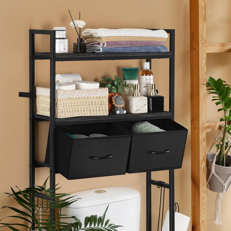 Over The Toilet Storage, Black