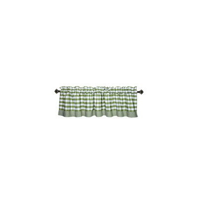 Jarratt Cotton Checkered Tailored Window Valance
