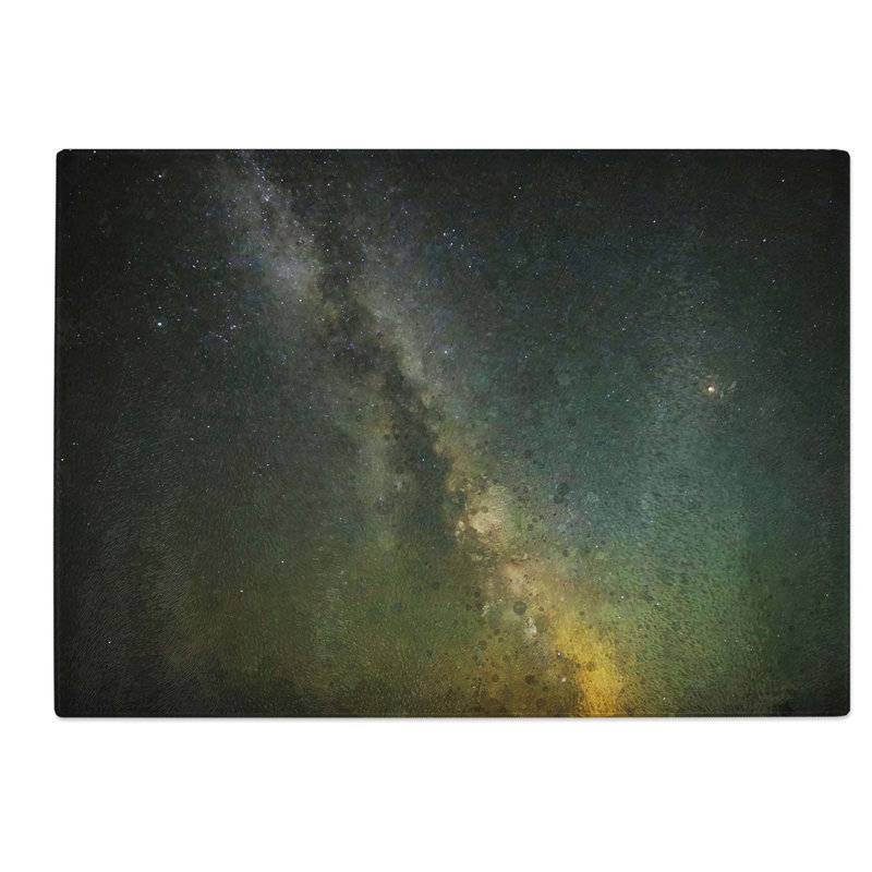 Tempered Glass Stars over Mexico Chopping Board, 28.5 cm W x 20 cm L
