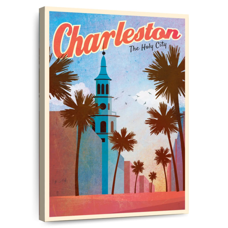 Charleston, ville sacrée, H 39 po x l 26 po