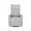  Petit fauteuil inclinable berçant contemporain pivotant à un siège, tissu rembourré, gris doux pour les espaces compacts, la chambre de bébé et le véhicule récréatif-217361956