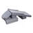 Modular Kids Play Couch Sectional Toddler Sofa With Armrests 10 Pcs Gray