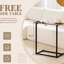 Canapé modulaire Home, modulaire de 112 po avec table d'appoint, boucle ondulée, sans assemblage, meubles de salon à siège large,-121077286