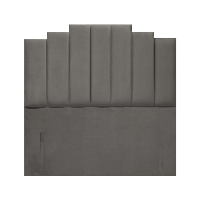 Hoiden Upholstered Headboard, Double (4'6), Naples, Light Grey