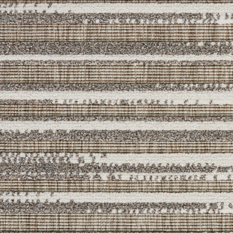 Tapis d'intérieur / extérieur gris Bessoir, Rectangle 4 pi x 6 pi