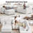 6-Piece Upholstered Sectional Sofa Modern Corner Couch With Ottoman-1543488077