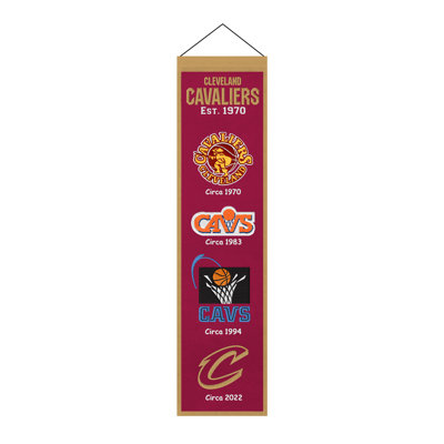 NBA Cleveland Cavaliers Heritage Banner Wall Decor | 8 x 32