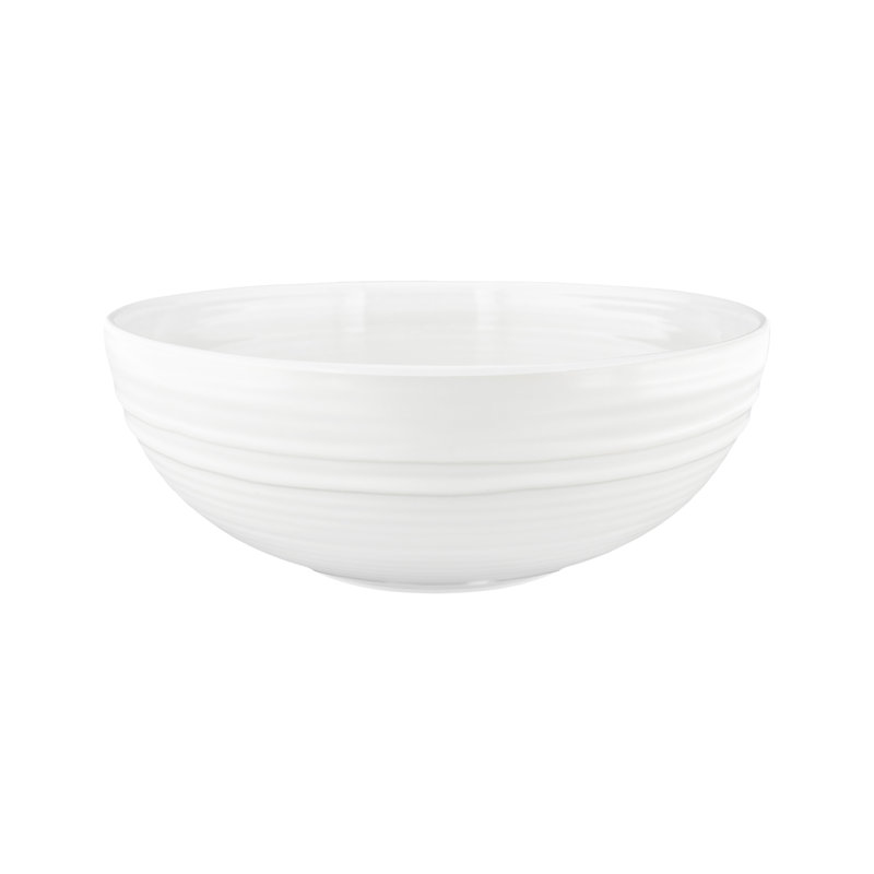 Bol de service Canvas Home Lines, Blanc