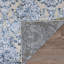 Tapis bleu / gris à motif floral Buehler-22933666
