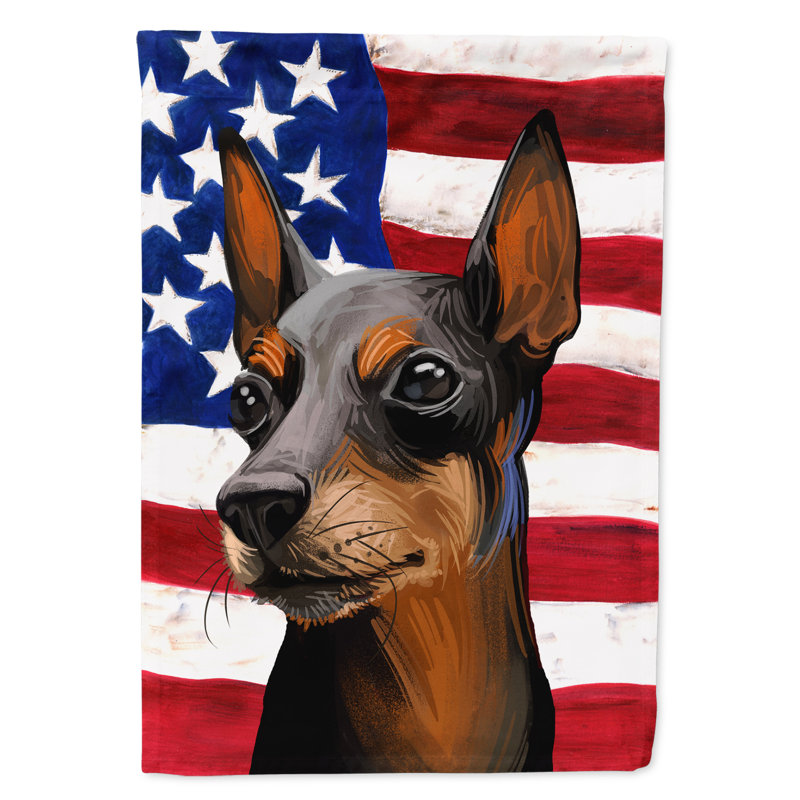 Polyester à 2 côtés 28 x 40 po drapeau maison, Manchester Terrier