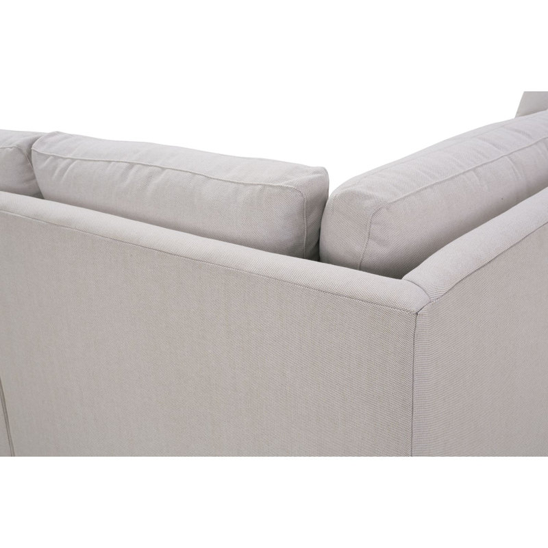 Sylvie Sectional, Cream Cotton Blend