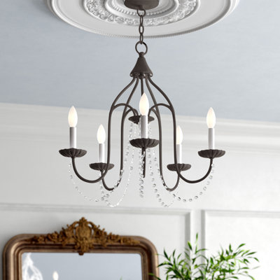 Hauppauge 5 - Light Dimmable Classic / Traditional Chandelier