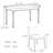 Solid wood walnut dining table set-106644984