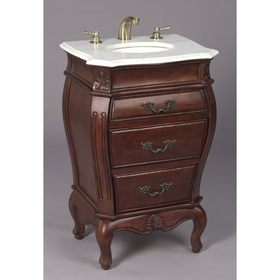 23'' Single Bathroom Vanity with Stone Top
