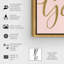 «Typographie and Quotes a Girl with Goals Blush Script Empowered Women Quotes and Sayings», reproduction d'art graphique sur toile-202763924-202763928