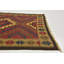 Tapis de zone en laine rouge/brune 3 pi 5 po x 6 pi 4 po one-of-kind à la main noué la Dermott