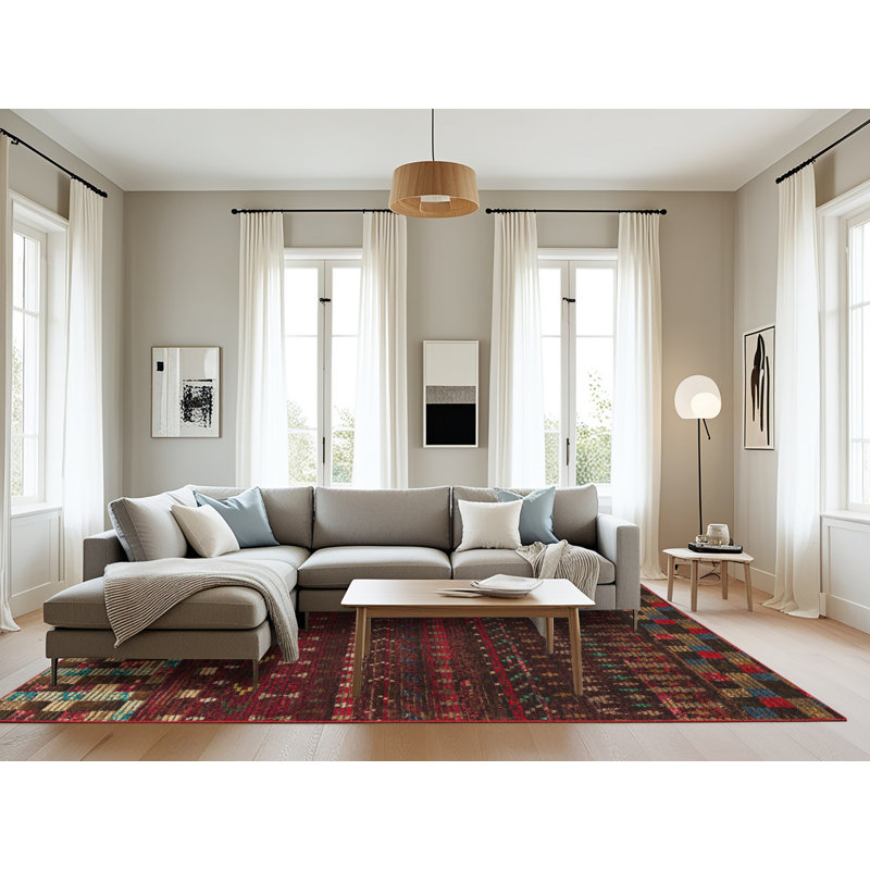 Abstract Indoor Rug, Rectangle 8' x 10'