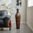 Eibhinn 39" Tall Floor Vase, Two-tone Hand Woven Rattan Finish, Large Flower Decorative Vase-1743796486