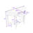 39" Console Table, Half Moon Shape, With Drawer & Shelf, For Entryway, Living Room, Hallway-1569680873