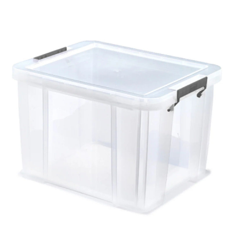 Whitefurze Plastic Storage Tub & Tote, 36L