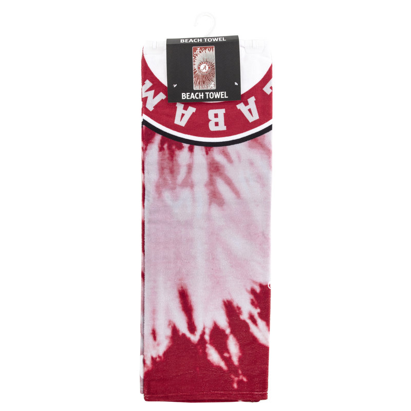 Alabama Crimson Tide Tie-Dye Cotton-Poly Beach Towel