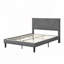 Lit plateforme en tissu d'ameublement