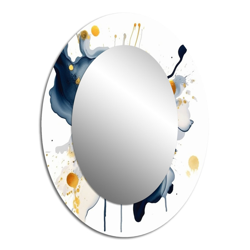 Howard - Miroir abstrait en métal, 40 po x 30 po