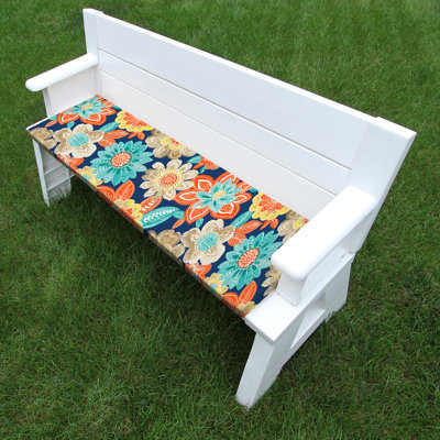 45" x 18" Outdoor Glider Bench Cushion with Ties by Gracie Oaks