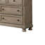 7 tiroirs 65,5 po Commode grise
