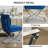 Tufted Velvet Upholstered Dining Chair with Silver Metal X-Legs-1998082135