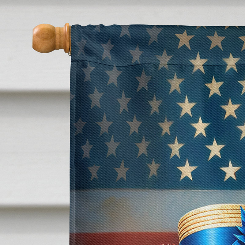 All American House Flag, Orange English Bull Terrier
