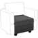 26.4'' Wide Upholstered Storage Ottoman Footstool Module Part for Sectional Sofa