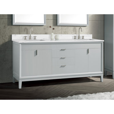 Ensemble de meuble-lavabo double 73 po Emma
