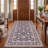 Selwyn Traditional Overdyed Solid Gray Ivory Beige Machine Washable Non-Slip Low Pile Indoor Outdoor Pet Friendly Living Room Bedroom Dining Room Entryway Hallway Office Area Rug-232951435