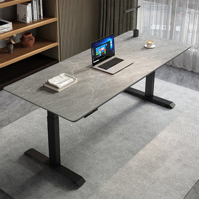 Rock plate electric height-adjustable desk