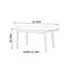 Table ovale en bois massif Home