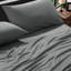 Ensemble de draps en microfibre Luxe Luxe - Literie lisse à poches profondes pour les chambres à coucher surélevées ， Grand-126541304-126541302
