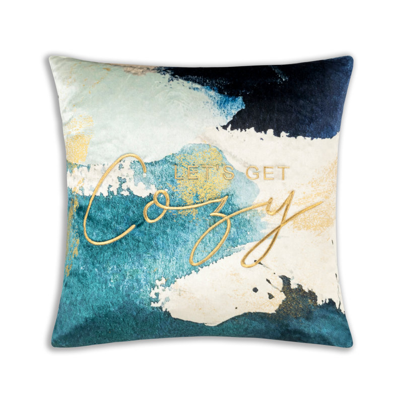Cozy Abstract Down Throw Pillow