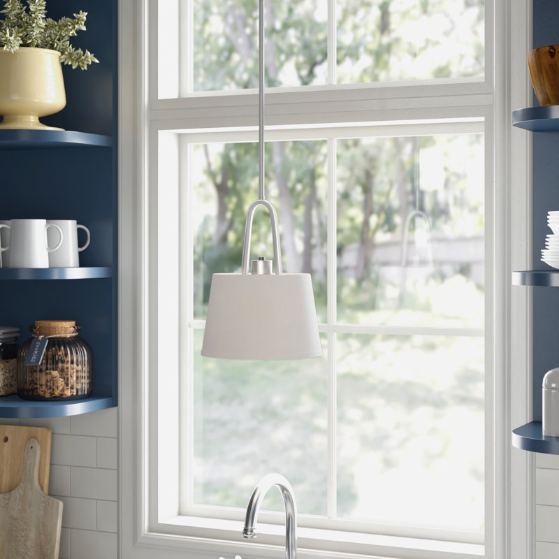 Luminaire suspendu tambour 1 lumière Bomberger
