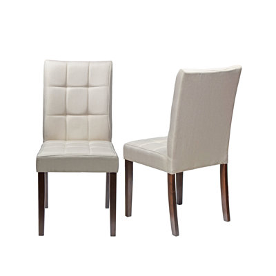 18'' H Tufted Upholstered Parsons Chair