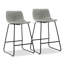 Tabouret de comptoir en simili cuir Aiyana-1290092180-1260657529