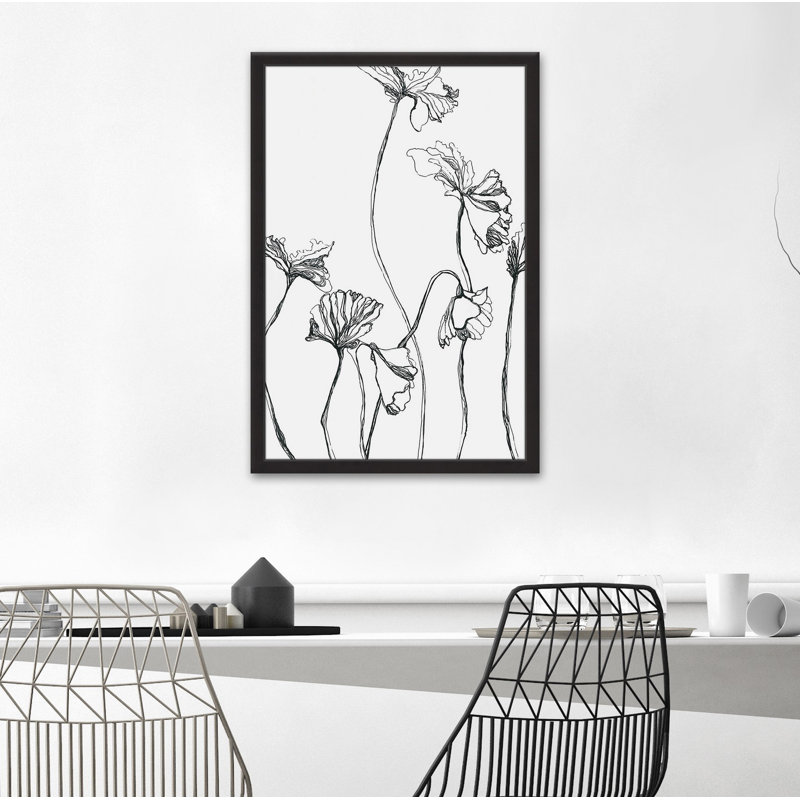 Adamou «Lifeless» - Impression sur papier encadré, Cadre noir, H 18 po x l 12 po x P 1,5 po